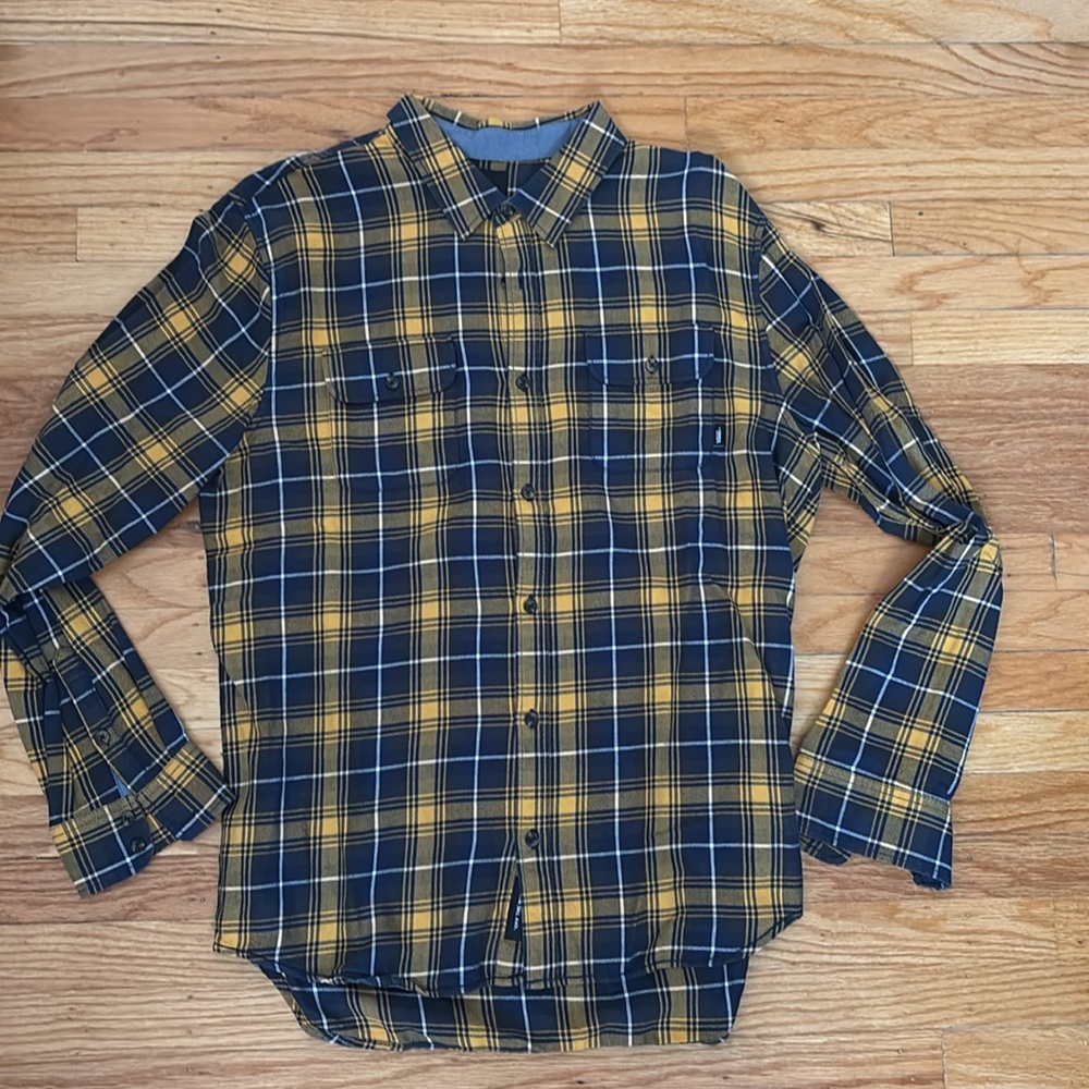 Vans Men’s Yellow/Navy Flannel